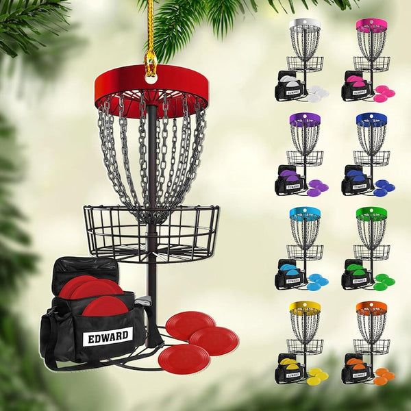Personalized Disc Golf Ornament, Acrylic 2D Ornament