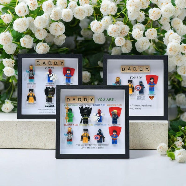 Personalized Father's Day photo frame, you are my superhero