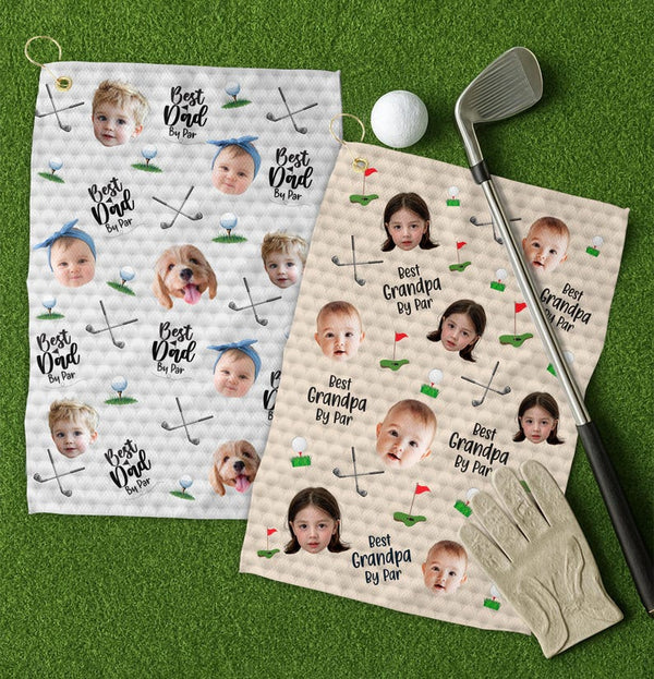 Custom Photo Golf Towel, Personalized Baby Face Golf Towel