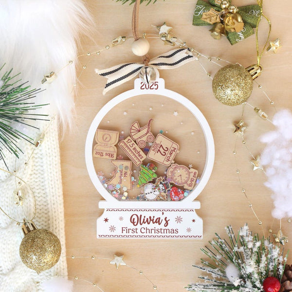 Personalized Baby's First Christmas Ornament 2025