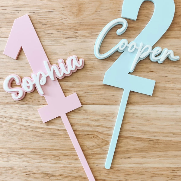 First Birthday Cake Topper, Acrylic Cake Topper, Custom Cake Topper