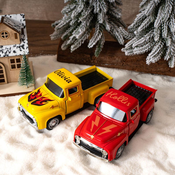 Personalized Toy Pickup Truck, Custom Name Gift for Kids, Boys Girls, 1st Birthday