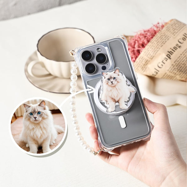 Custom Pet Face Phone Grip with