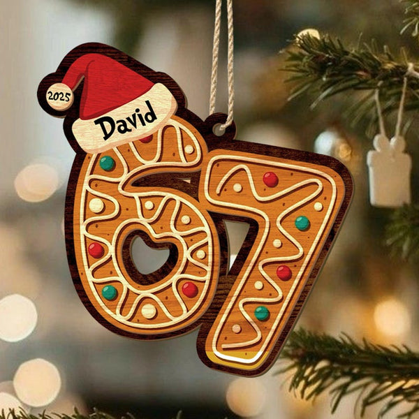 Custom Six Seven Ornament, Teen Slang Ornament