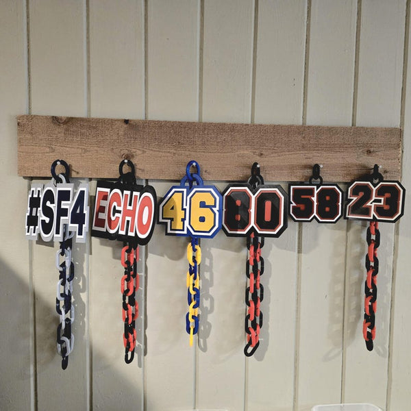 Custom 3D Jersey Number Chain
