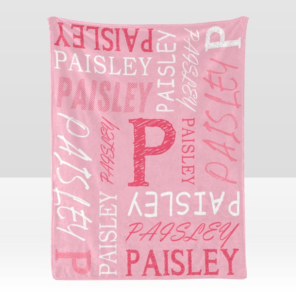 Custom Blanket with Name Customized Blanket Personalized Throw Blankets for Kid Women Christmas