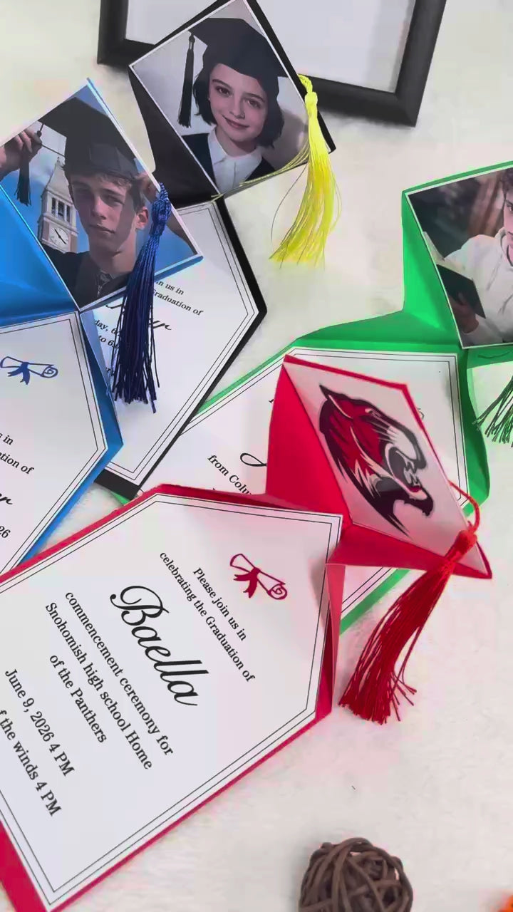 Graduation Invitation 2025 (10 pieces), College Graduation Announcement,  High School Grad Party Invites – Giftsidear, image size:720x1280