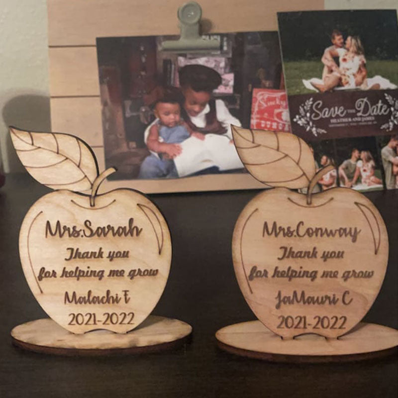 Teacher Thank You, Wooden Apple Desk Gifts, Teacher Thank You, Personalized Teacher Gifts