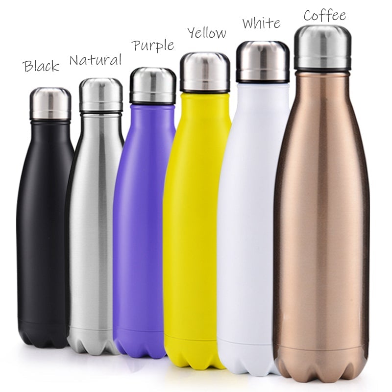 Laser Engraved Stainless Steel Drink Bottle 500ml