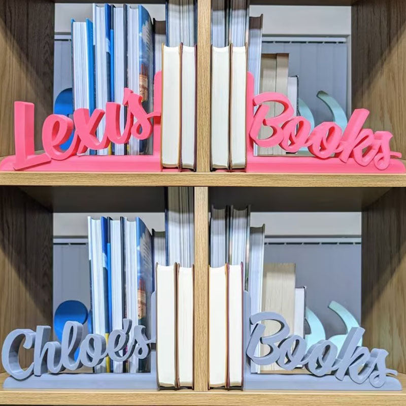 Decorative Lightweight Bookends - Personalised -  (Names/Places)